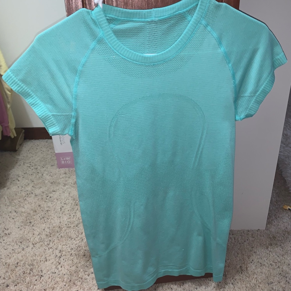 teal swiftly tech top from lululemon